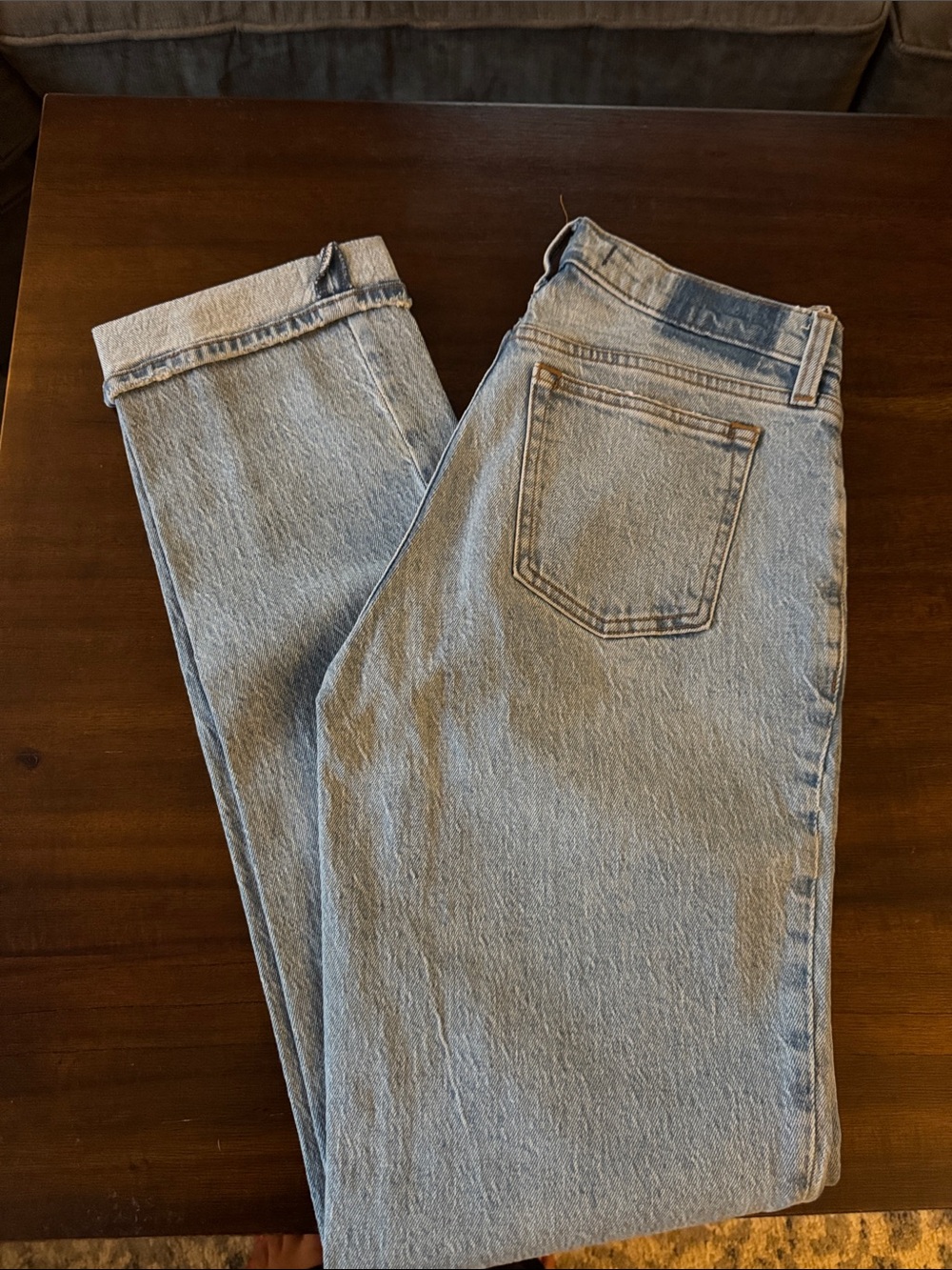 Abercrombie curve love mid rise 90’s straight jeans 25 xlong - Picture 1 of 3